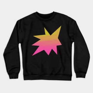 Funky Halftone Burst: A Retro and Explosive Design Crewneck Sweatshirt